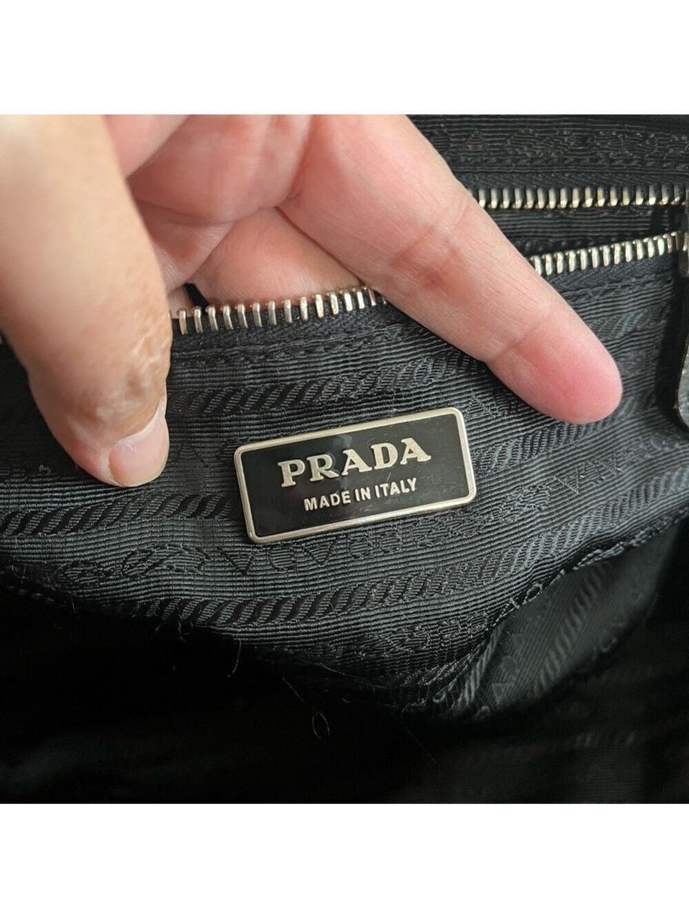 PRADA BLACK TESSUTO HANDBAG - Picture 16 of 16